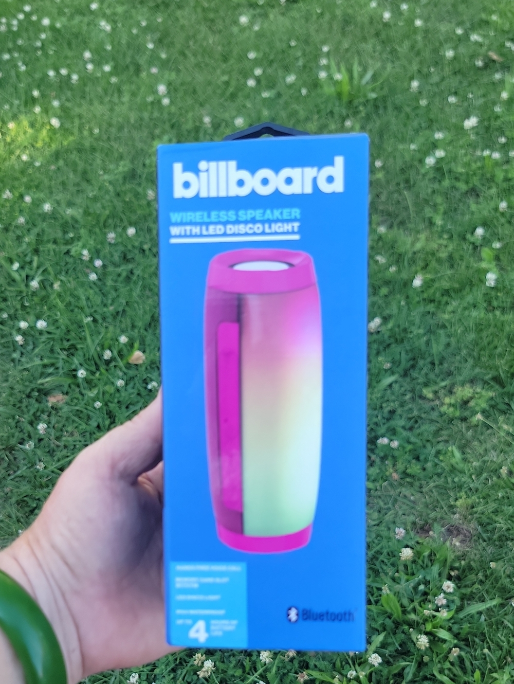 billboard Wireless LED Disco Speaker - Pink/Multicolor